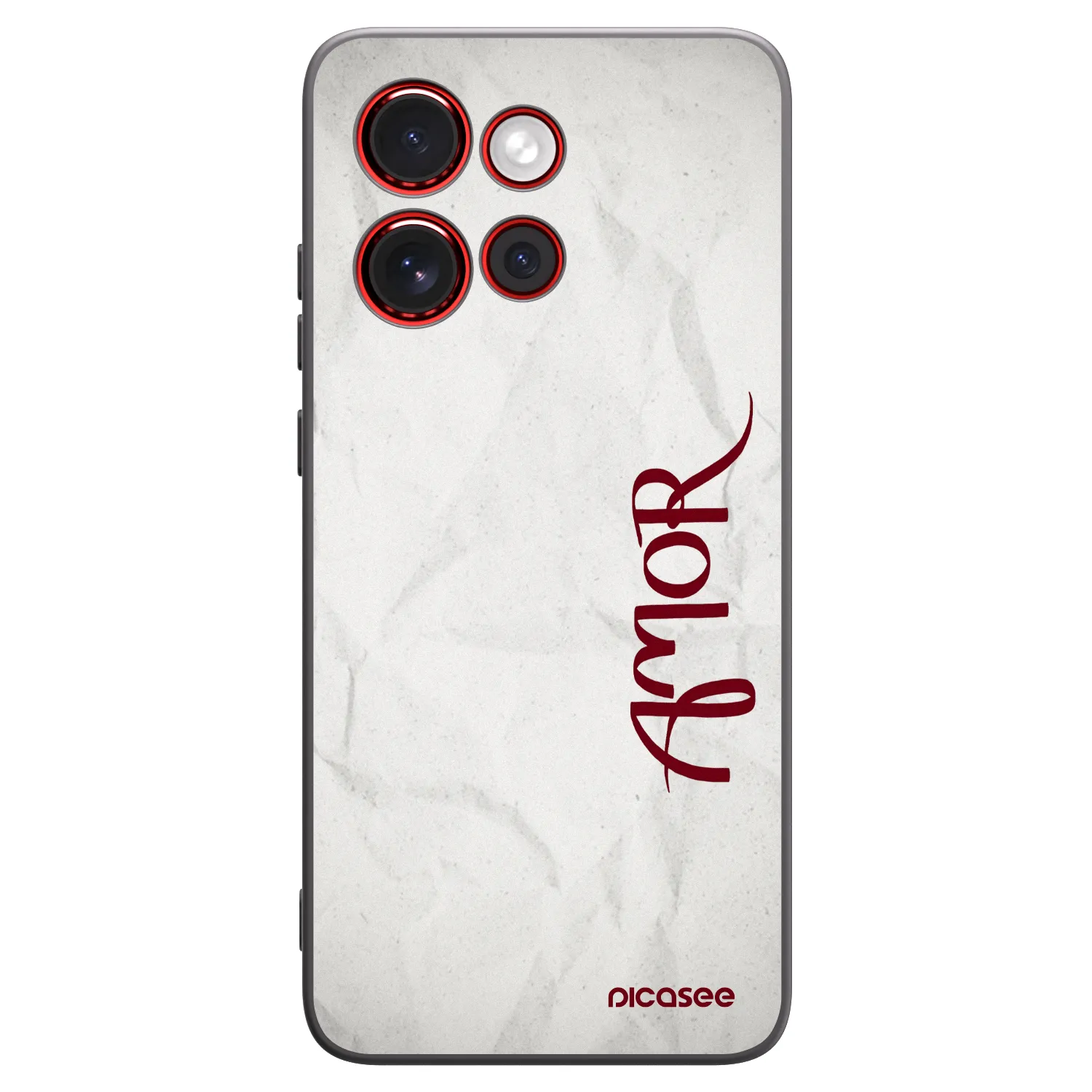 Picasee silikónový čierny obal pre Motorola Edge 60 Neo 5G - Amor