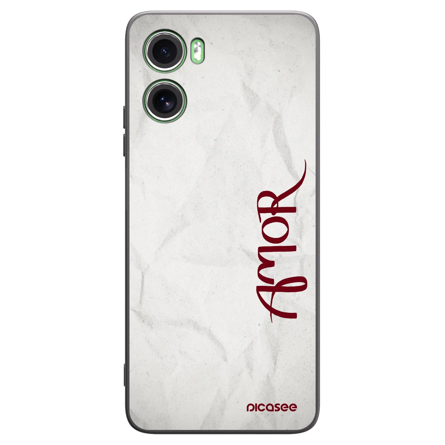 Picasee silikónový čierny obal pre Motorola Moto G06 - Amor