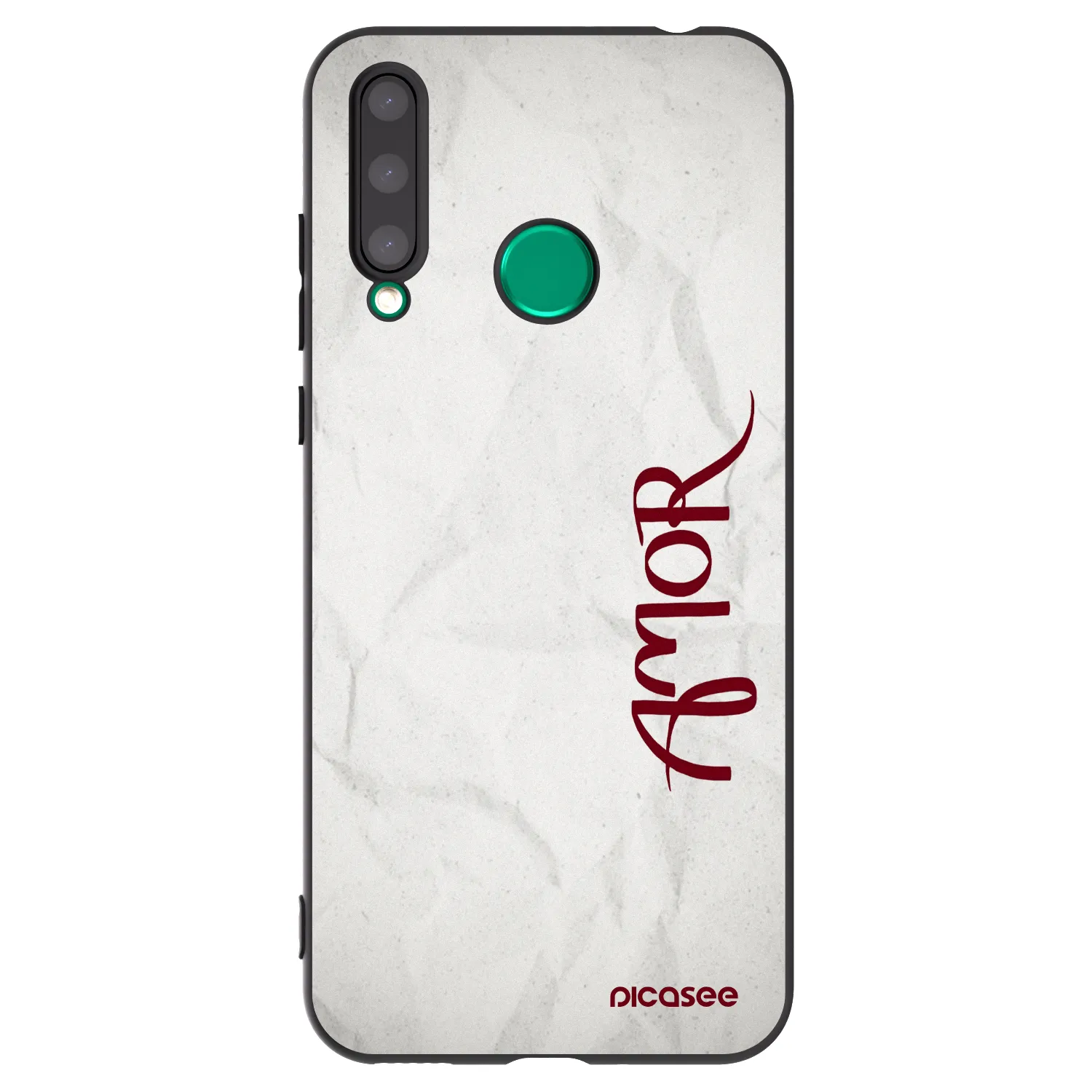 Picasee silikónový čierny obal pre Honor 20 Lite - Amor