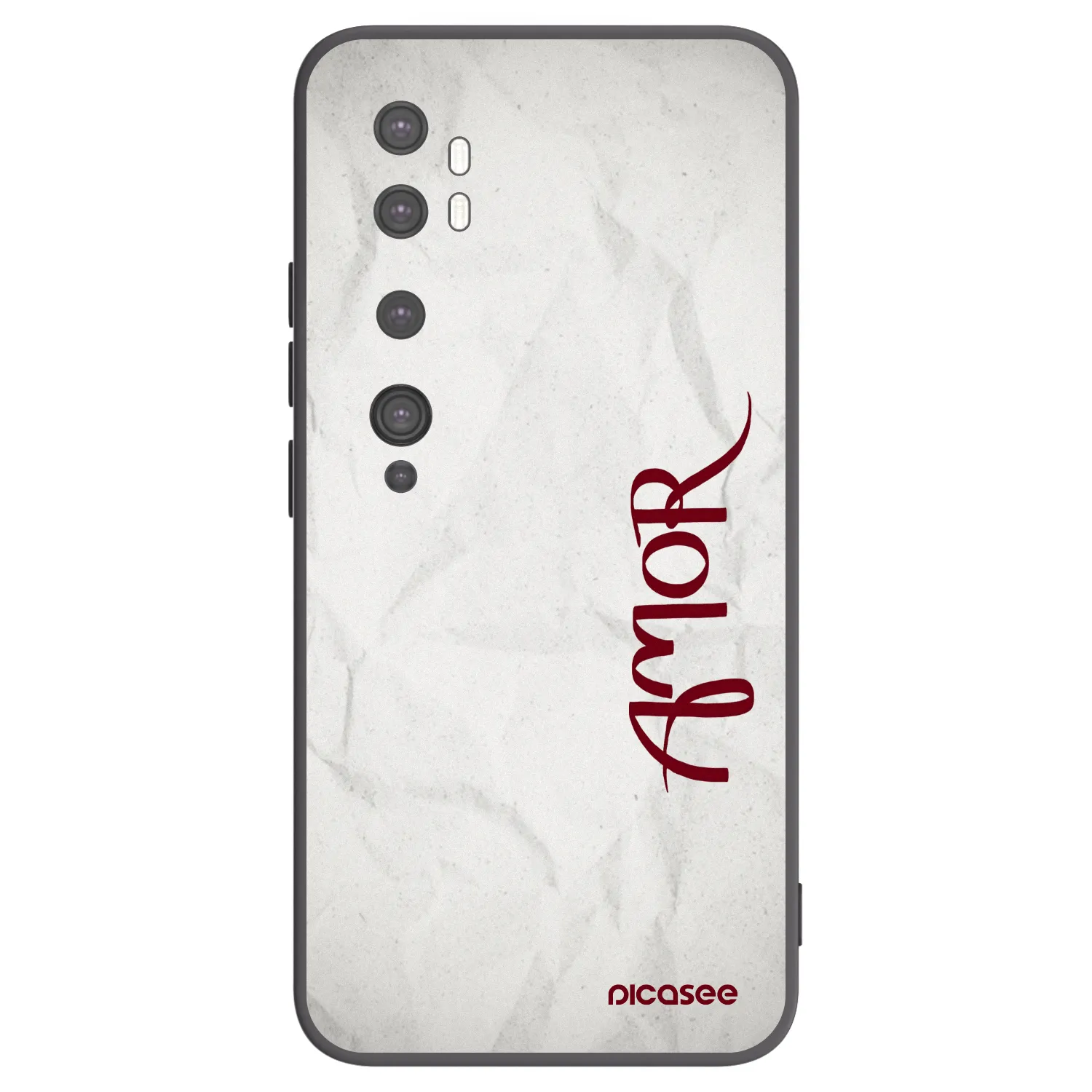 Picasee silikónový čierny obal pre Xiaomi Mi Note 10 (Pro) - Amor