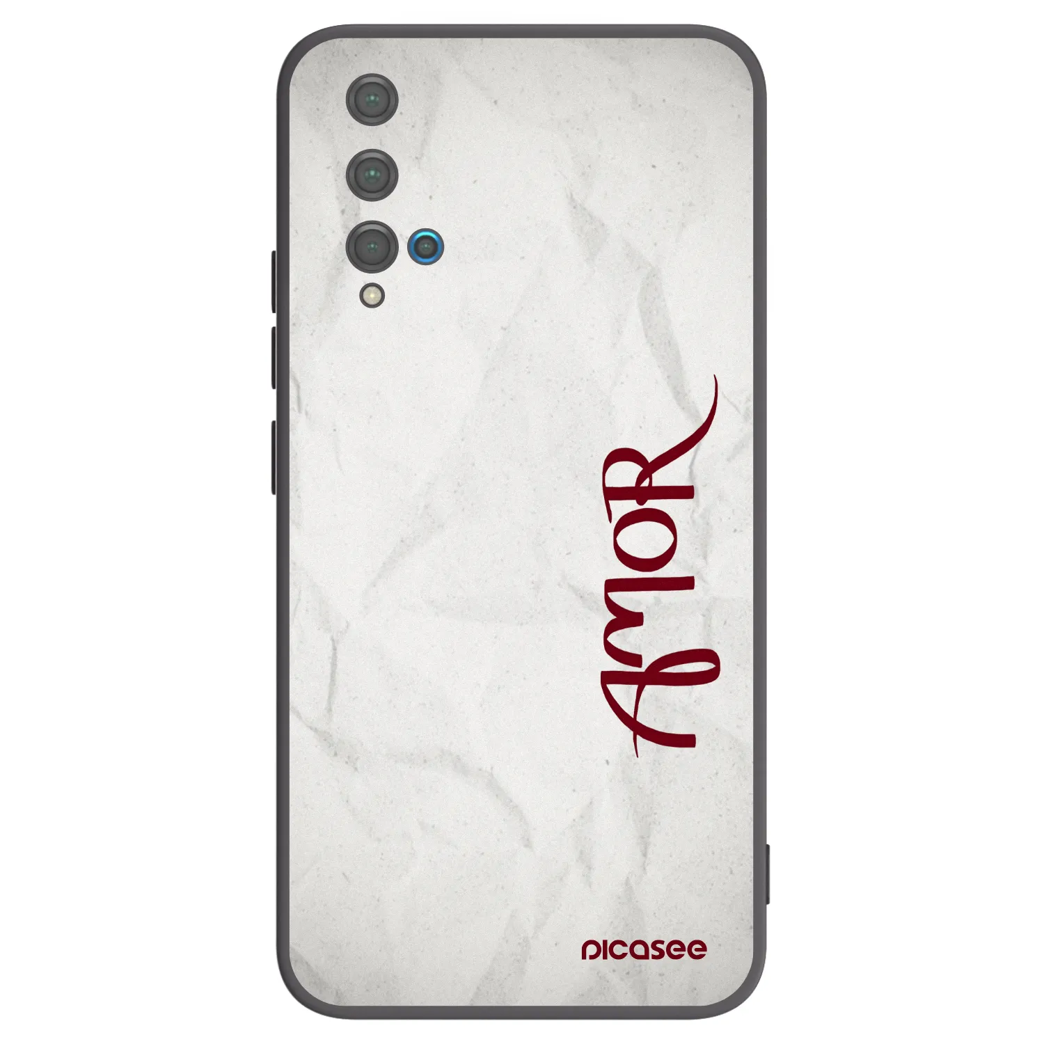 Picasee silikónový čierny obal pre Huawei Nova 5T - Amor