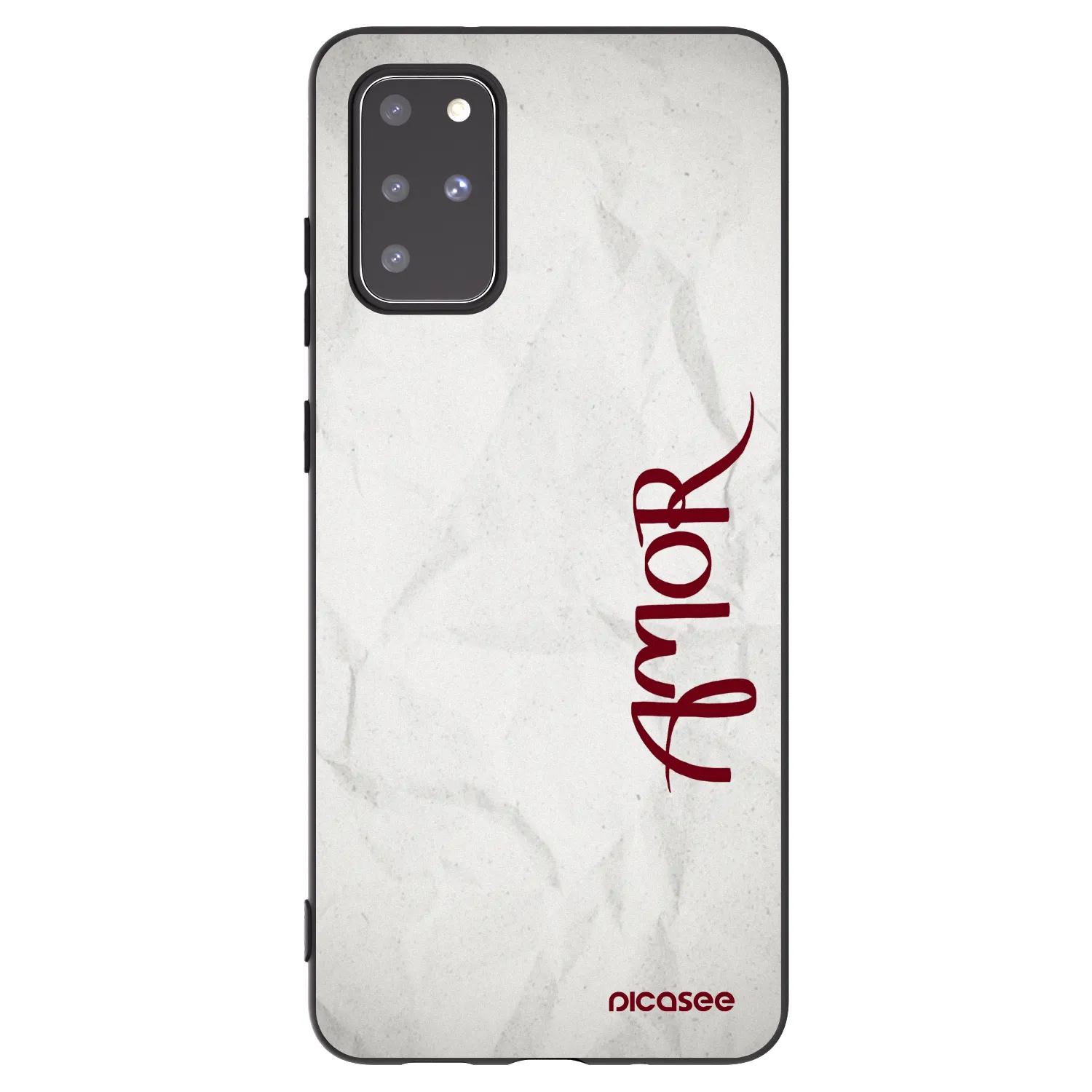 Picasee silikónový čierny obal pre Samsung Galaxy S20+ G985F - Amor