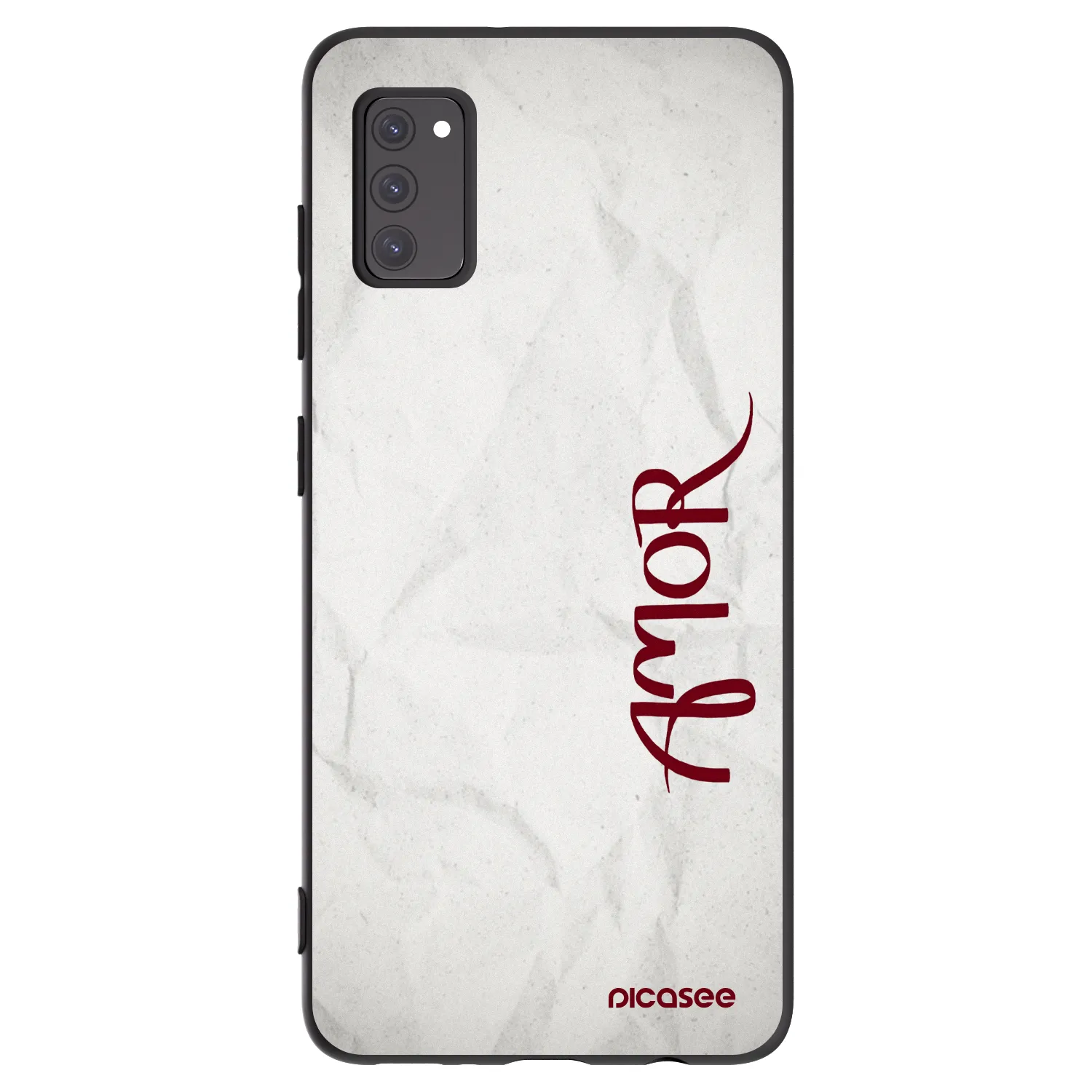Picasee silikónový čierny obal pre Samsung Galaxy A41 A415F - Amor