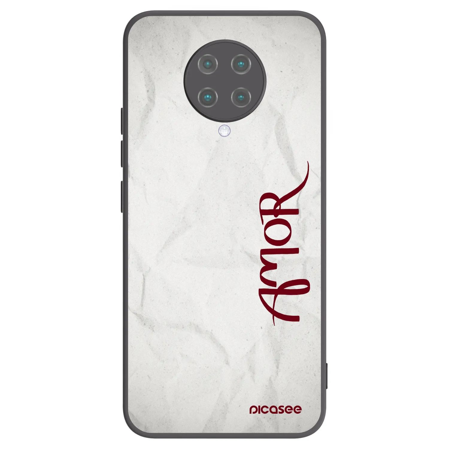 Picasee silikónový čierny obal pre Xiaomi Poco F2 Pro - Amor