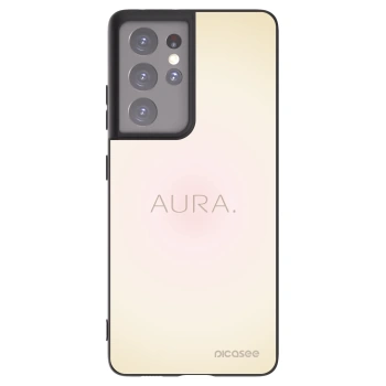 Picasee silikónový čierny obal pre Samsung Galaxy S21 Ultra 5G G998B - Aura