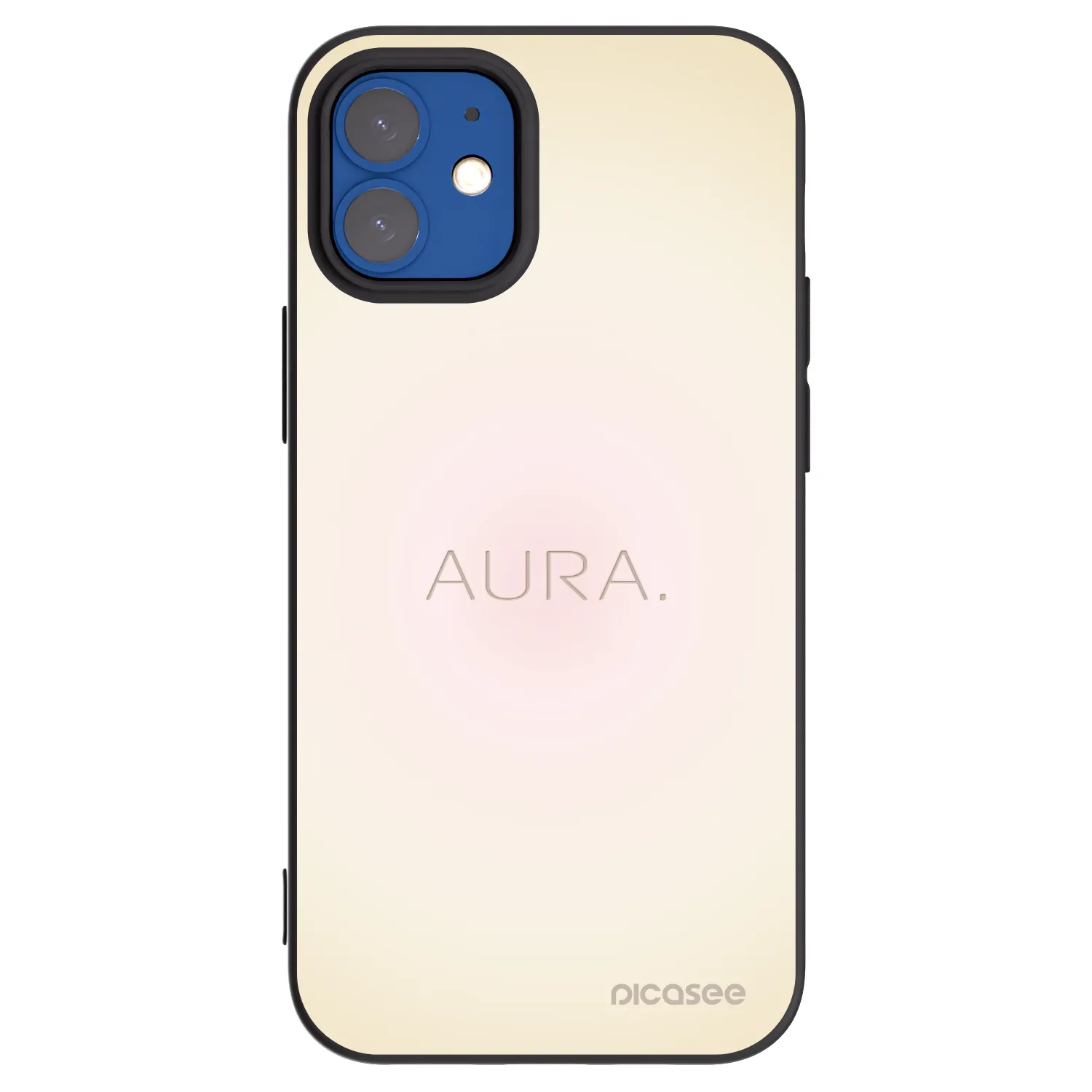 Silikónový čierny obal pre Apple iPhone 12 mini - Aura