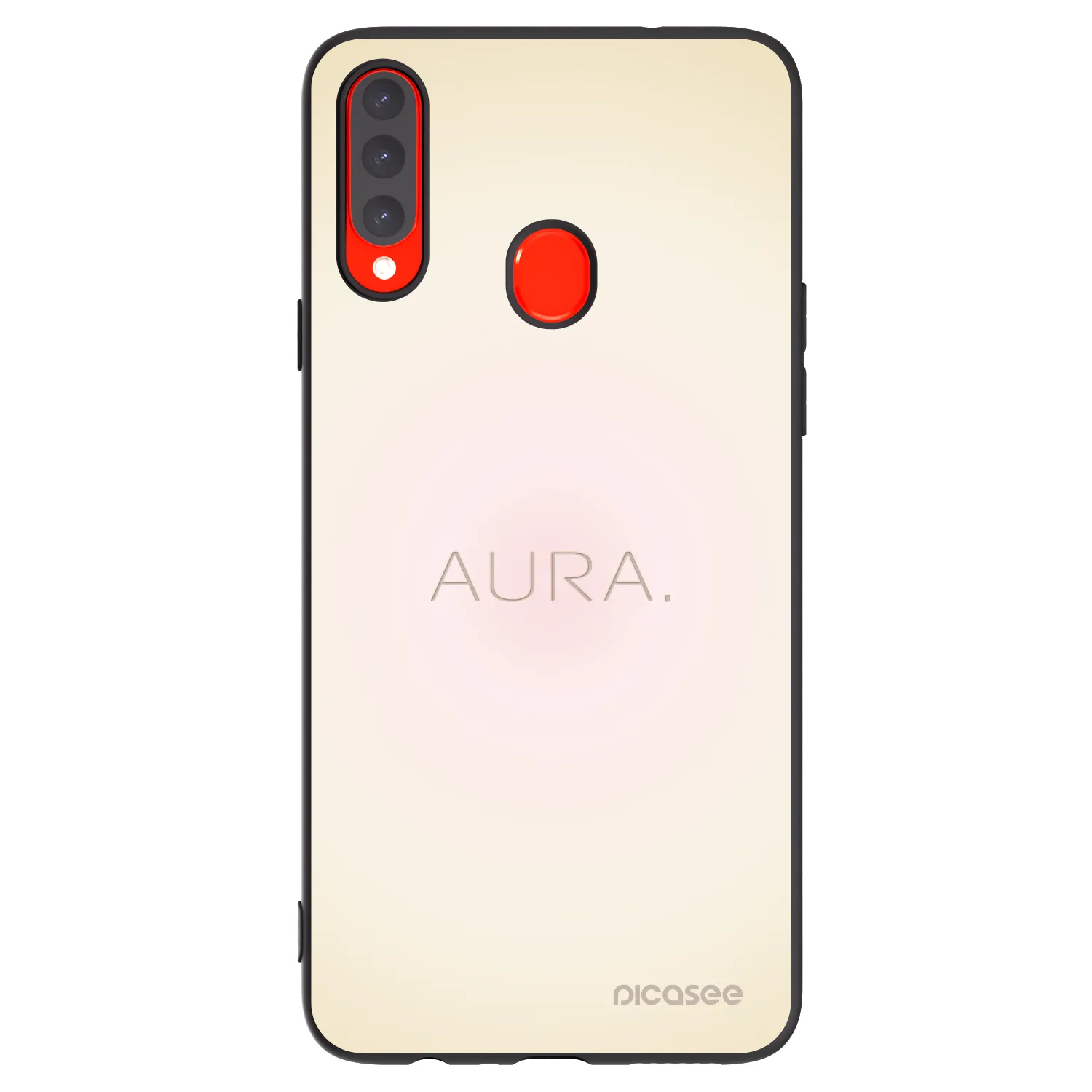 Picasee silikónový čierny obal pre Samsung Galaxy A20s - Aura