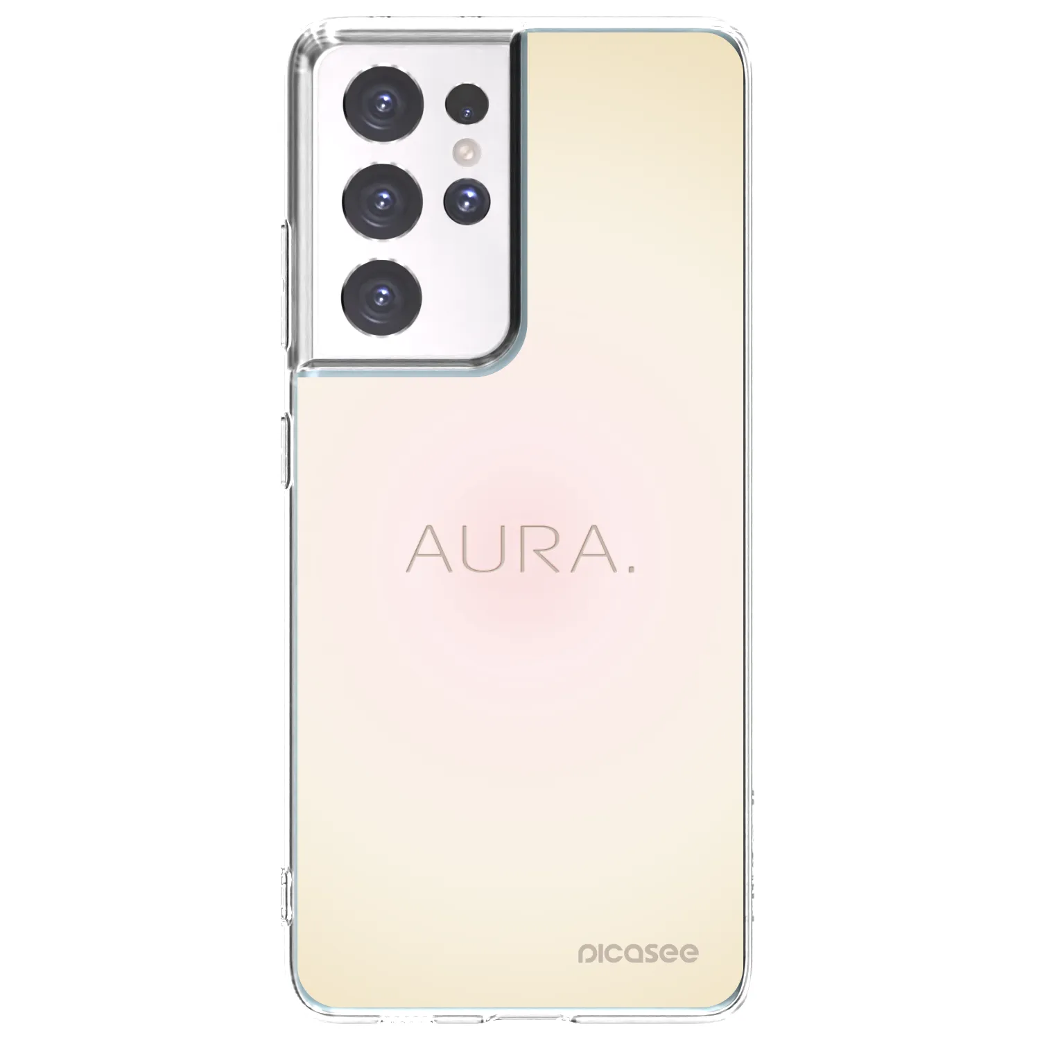 Picasee silikónový prehľadný obal pre Samsung Galaxy S21 Ultra 5G G998B - Aura
