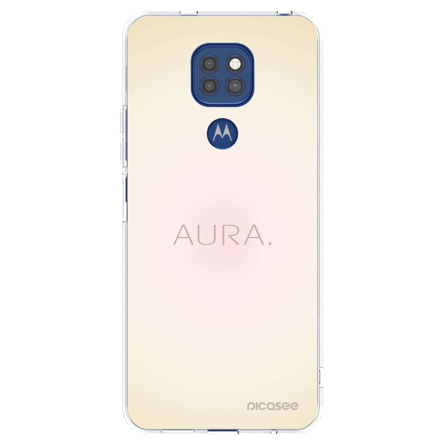 Silikónový prehľadný obal pre Motorola Moto G9 Play - Aura