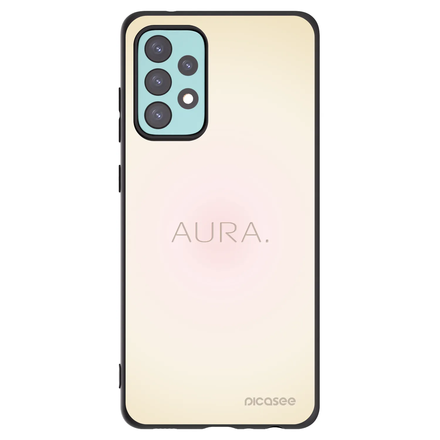 Picasee silikónový čierny obal pre Samsung Galaxy A72 A725F - Aura
