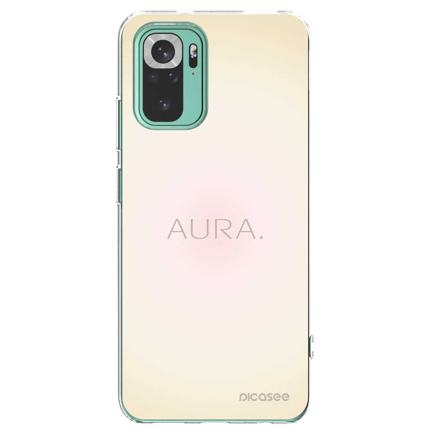 Picasee silikónový prehľadný obal pre Xiaomi Redmi Note 10 Pro - Aura