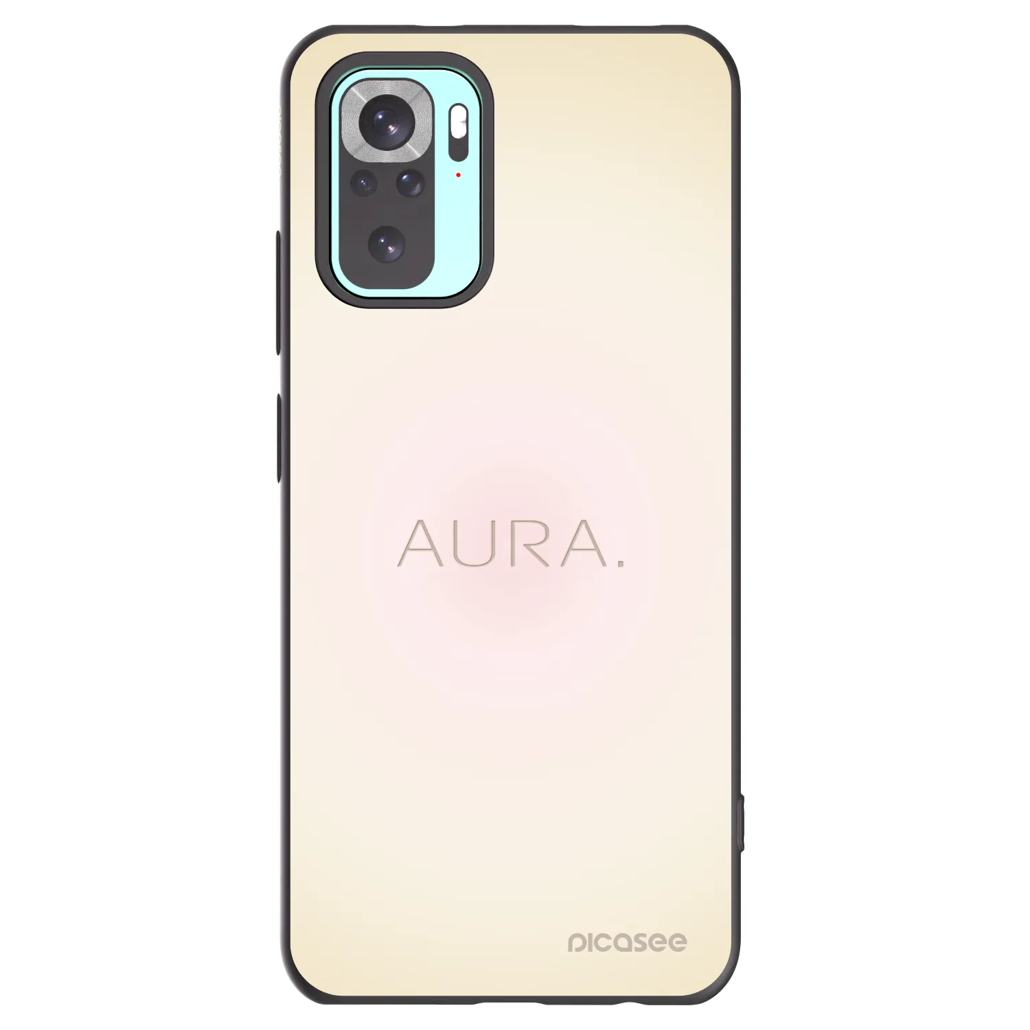 Picasee silikónový čierny obal pre Xiaomi Redmi Note 10 Pro - Aura