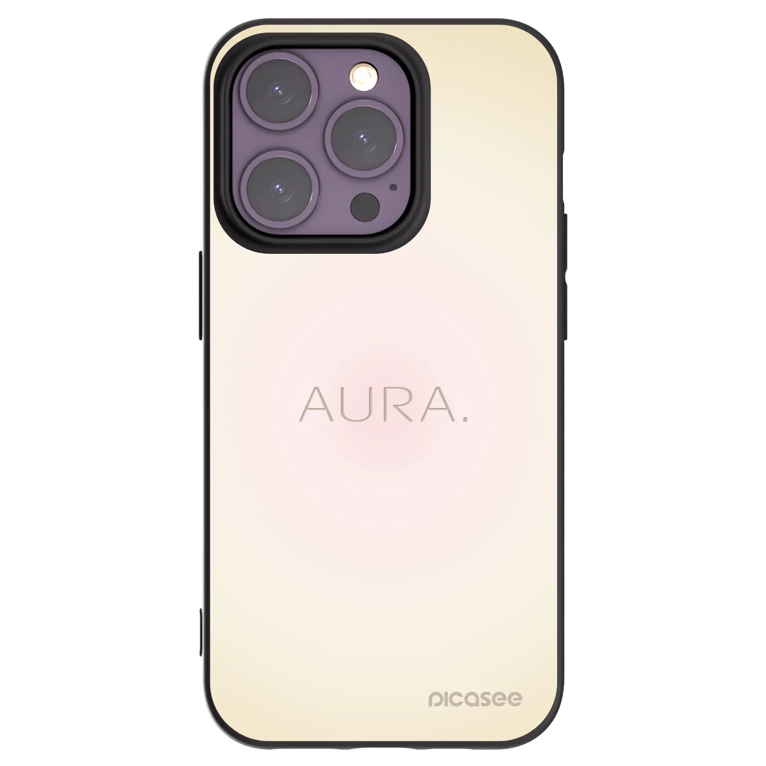 Silikónový čierny obal pre Apple iPhone 14 Pro - Aura