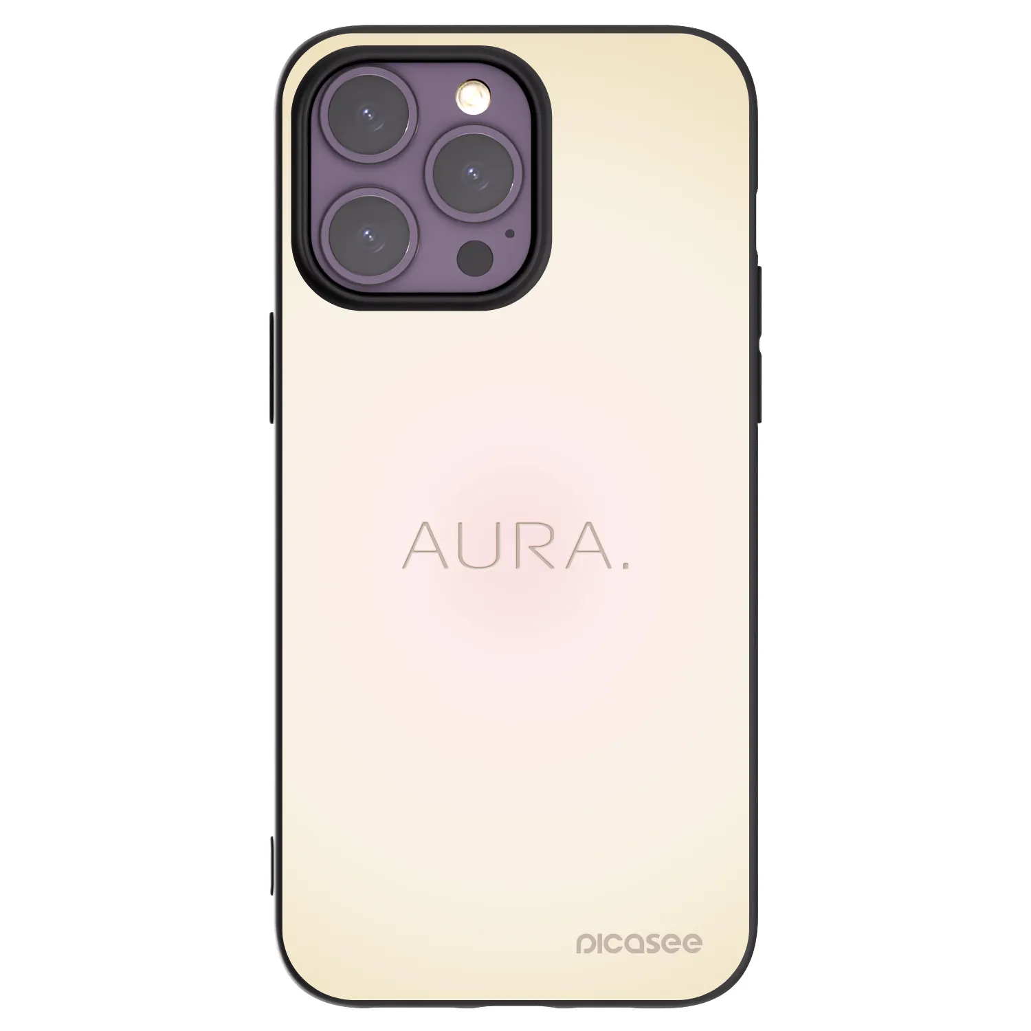Picasee silikónový čierny obal pre Apple iPhone 14 Pro Max - Aura
