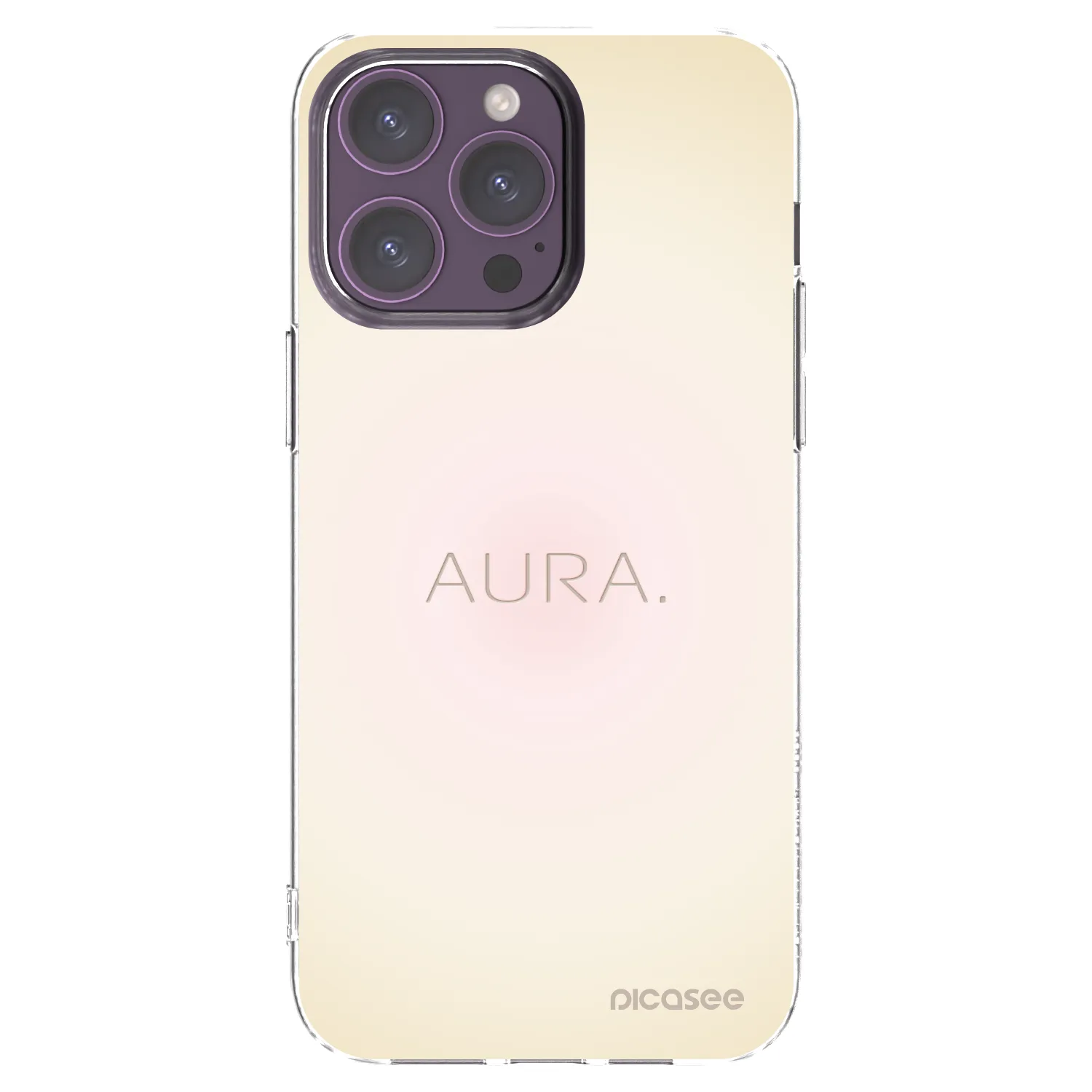 Picasee silikónový prehľadný obal pre Apple iPhone 14 Pro Max - Aura