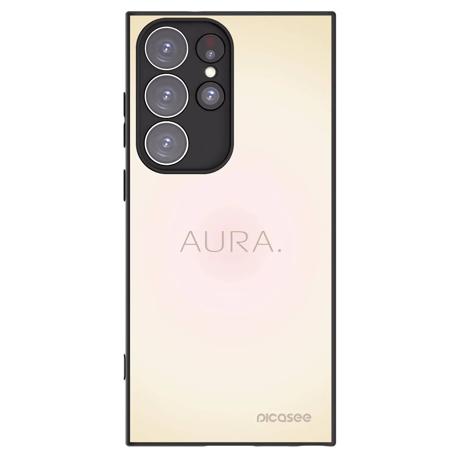 Picasee silikónový čierny obal pre Samsung Galaxy S23 Ultra 5G - Aura