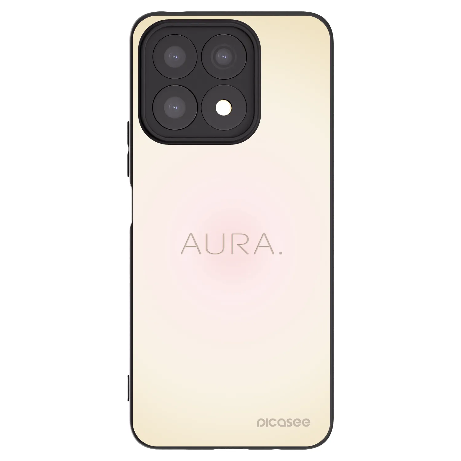 Picasee silikónový čierny obal pre Honor X8a - Aura