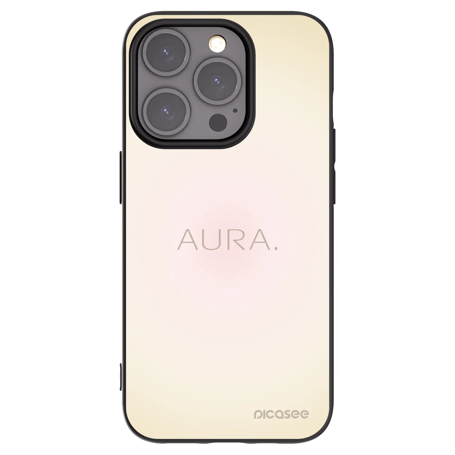 Silikónový čierny obal pre Apple iPhone 15 Pro - Aura