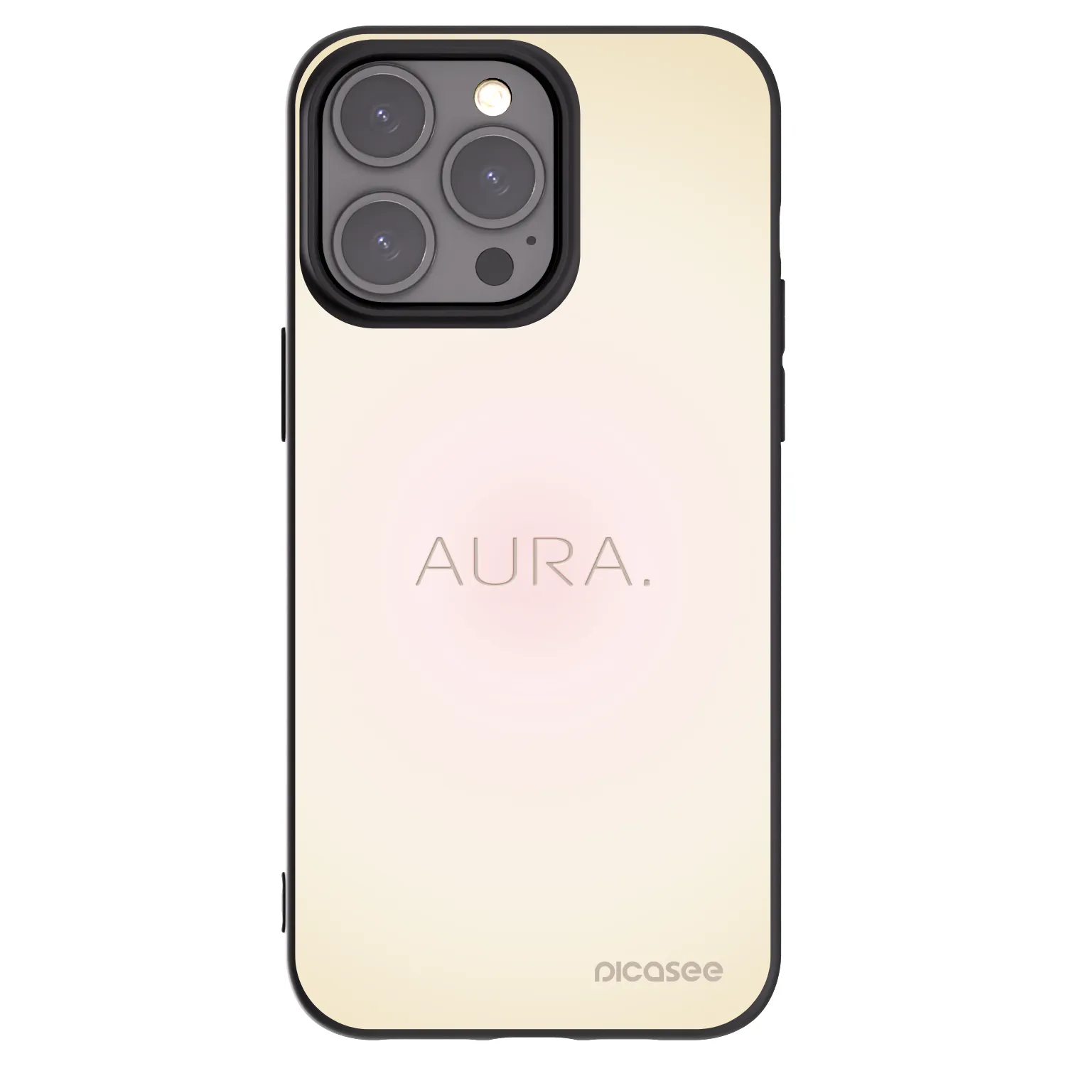 Picasee silikónový čierny obal pre Apple iPhone 15 Pro Max - Aura