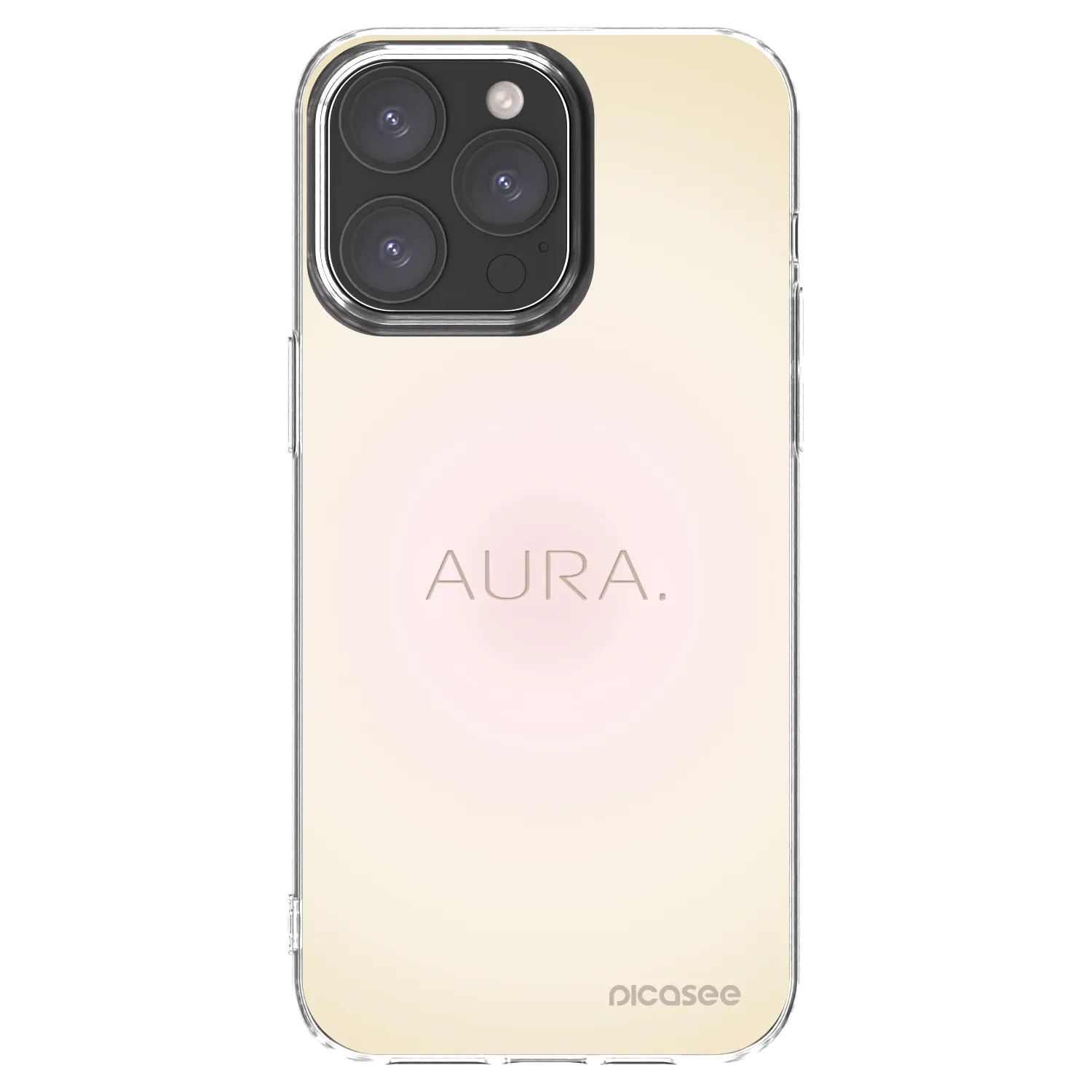 Picasee silikónový prehľadný obal pre Apple iPhone 15 Pro Max - Aura