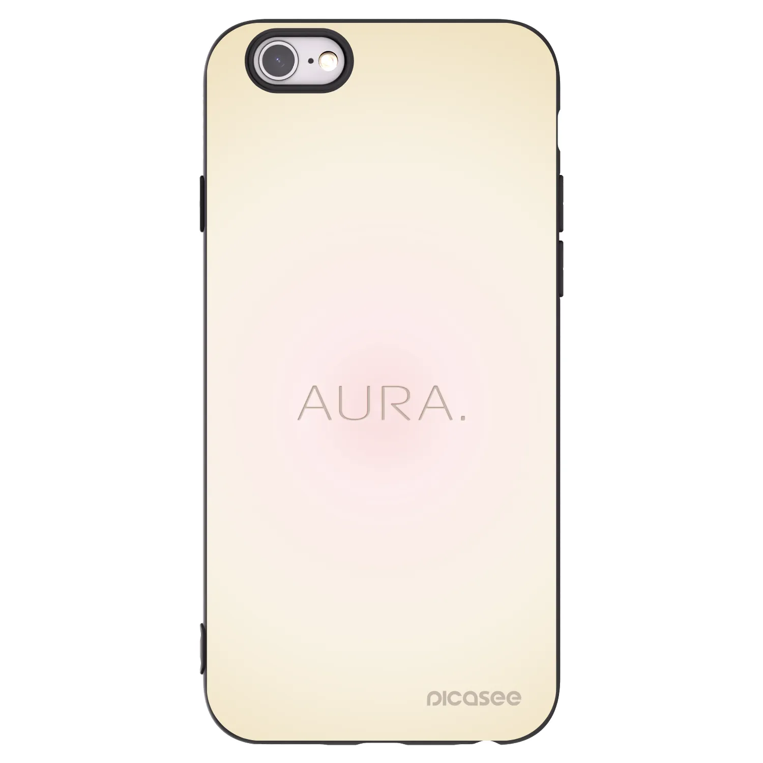 Picasee silikónový čierny obal pre Apple iPhone 6/6S - Aura