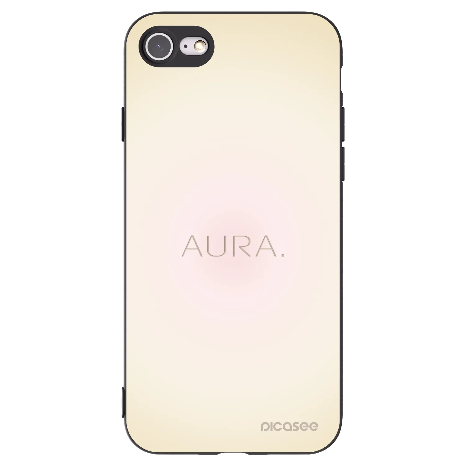 Picasee silikónový čierny obal pre Apple iPhone 7 - Aura