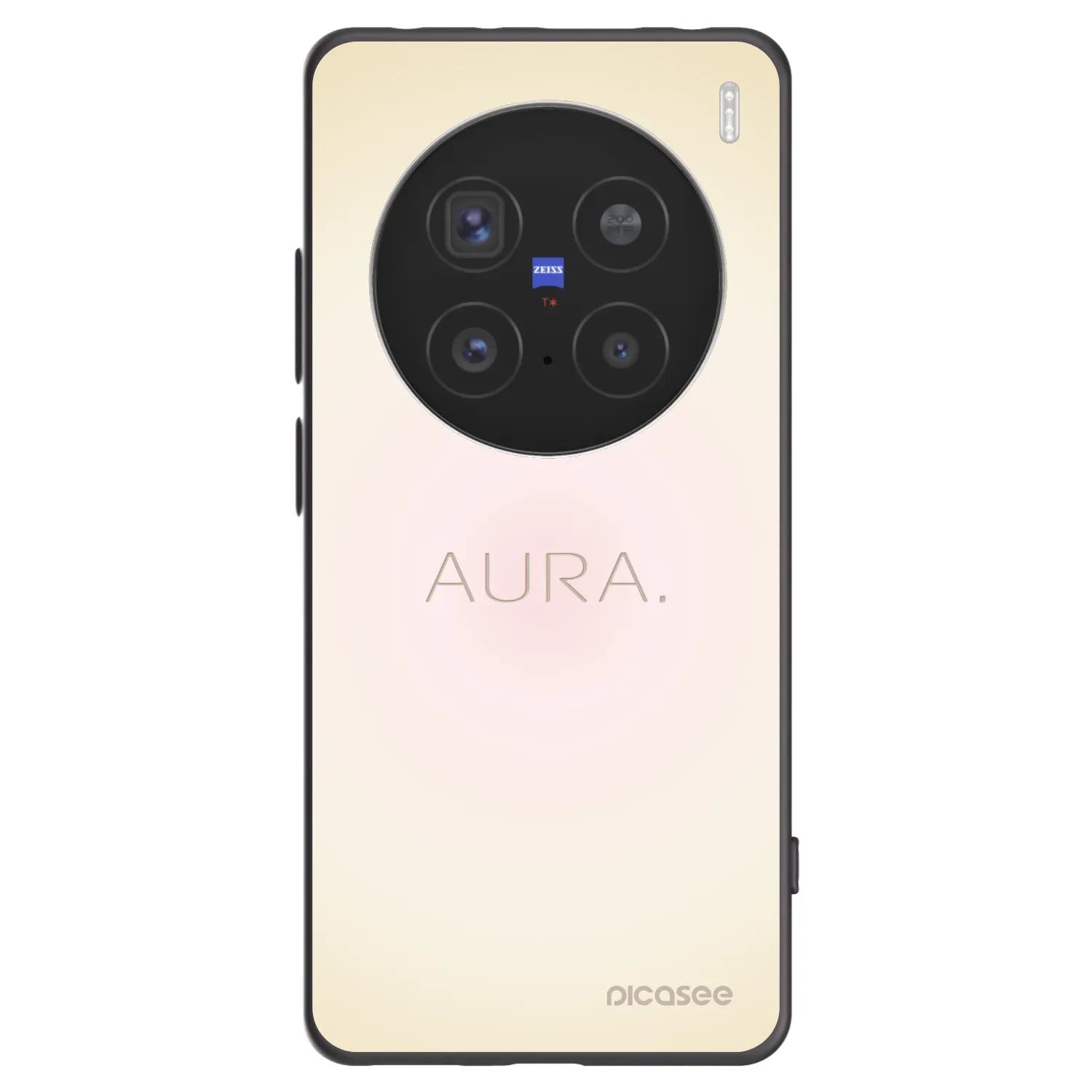 Picasee silikónový čierny obal pre Vivo X200 Pro - Aura