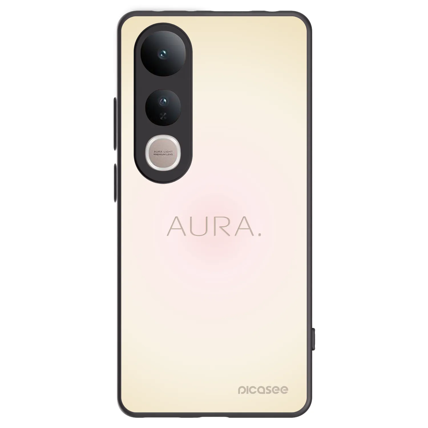 Picasee silikónový čierny obal pre Vivo V50 Lite 5G - Aura