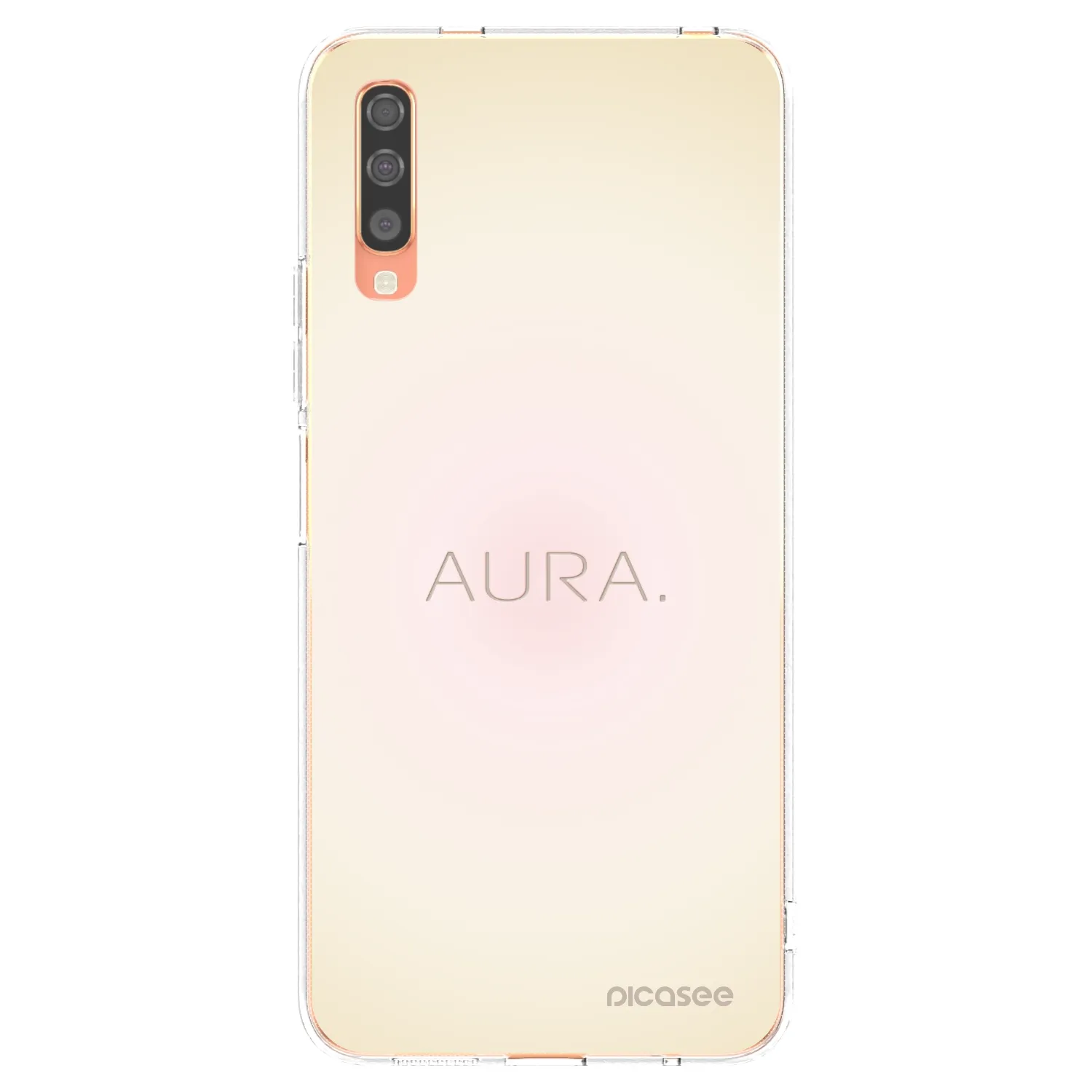 Picasee silikónový prehľadný obal pre Samsung Galaxy A70 A705F - Aura