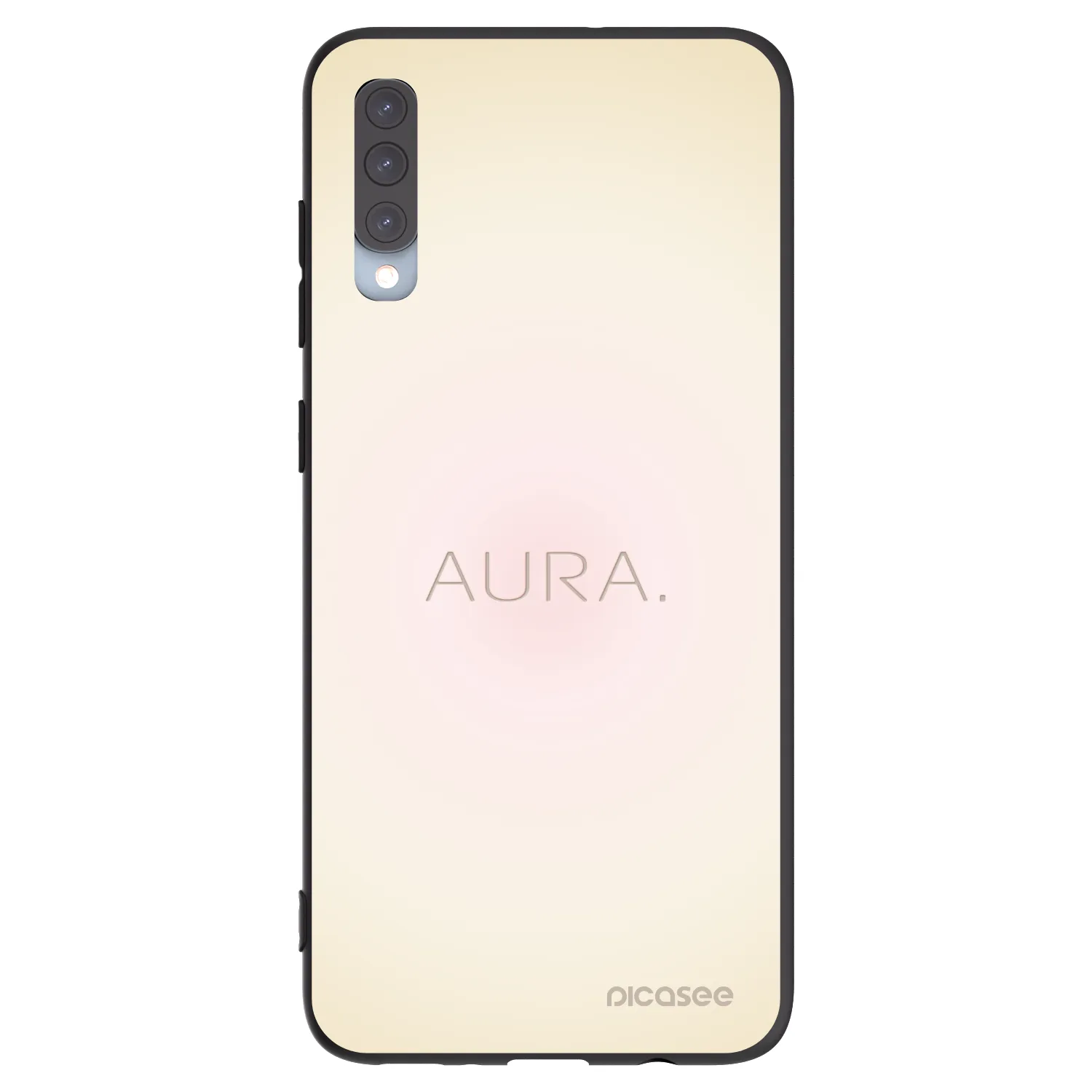 Picasee silikónový čierny obal pre Samsung Galaxy A70 A705F - Aura