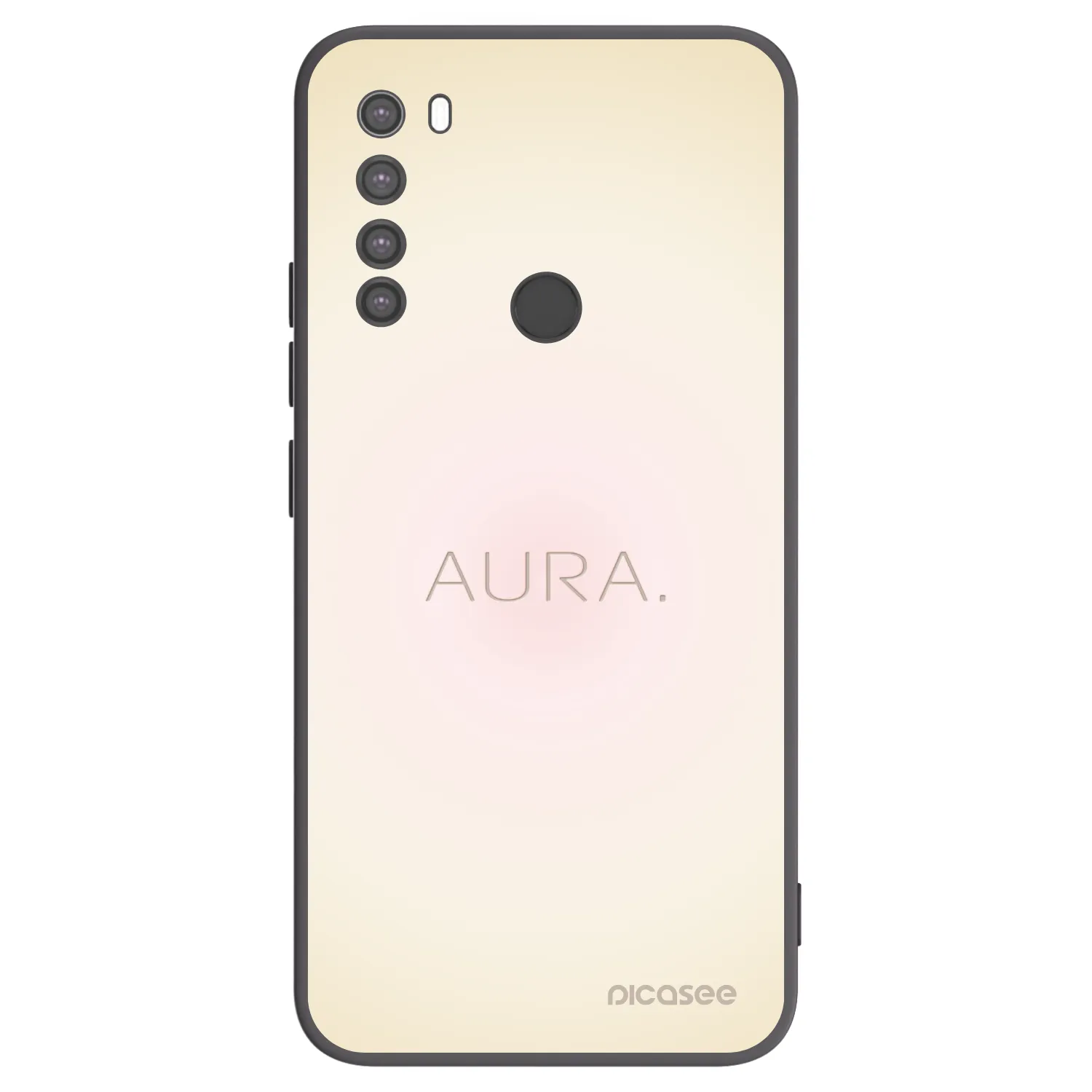 Picasee silikónový čierny obal pre Xiaomi Redmi Note 8 - Aura