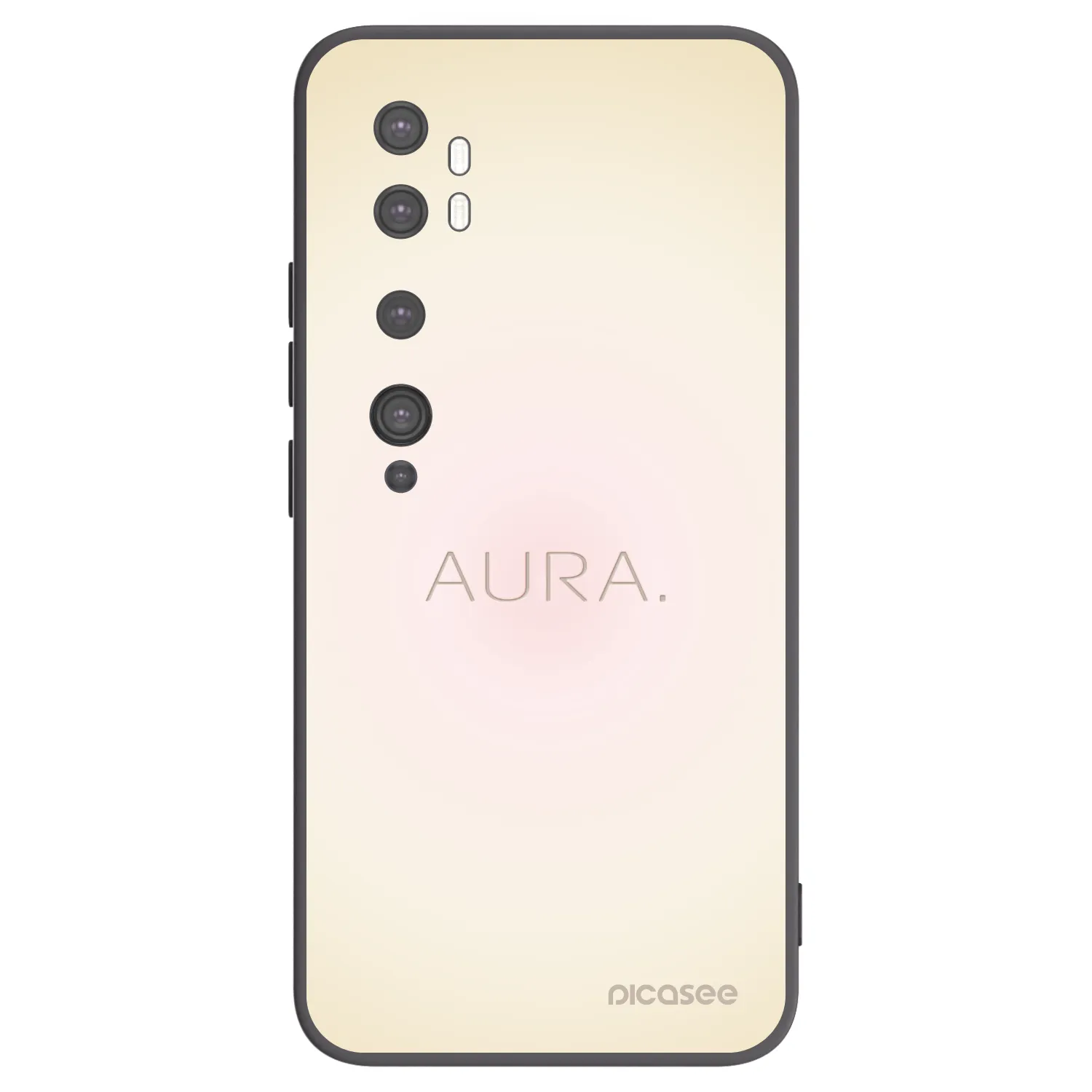 Picasee silikónový čierny obal pre Xiaomi Mi Note 10 (Pro) - Aura
