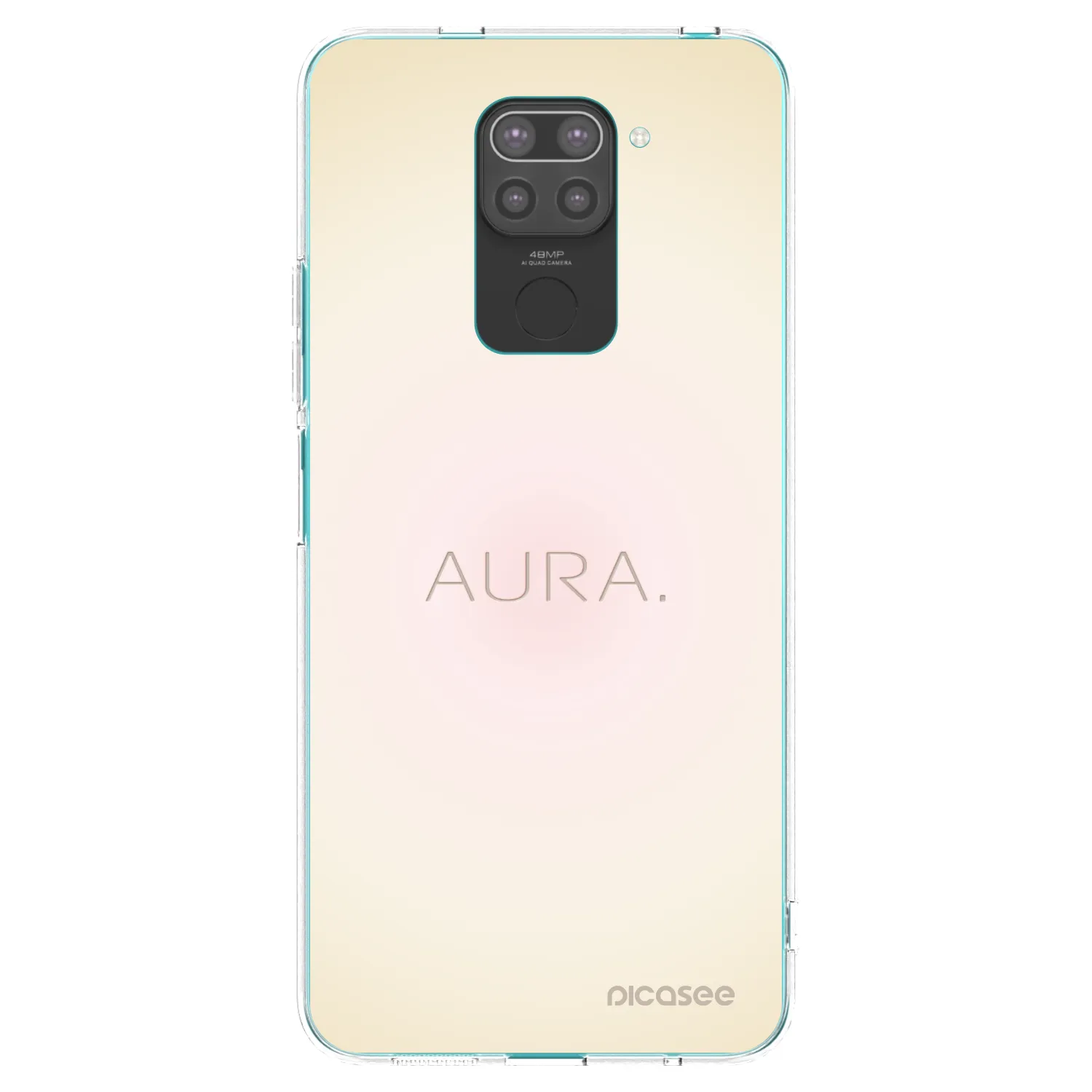 Picasee silikónový čierny obal pre Xiaomi Redmi Note 9 - Aura