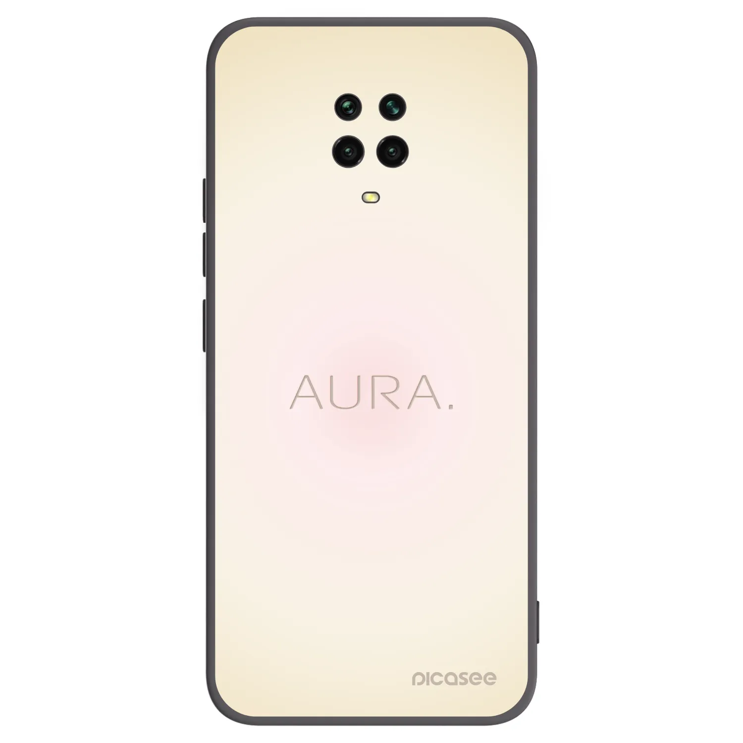 Picasee silikónový čierny obal pre Xiaomi Redmi Note 9S - Aura