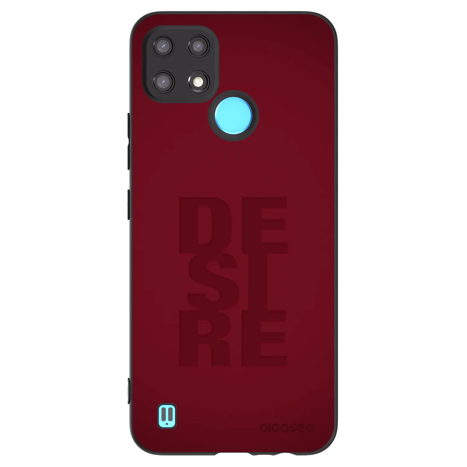 Picasee silikónový čierny obal pre Realme C21 - Desire