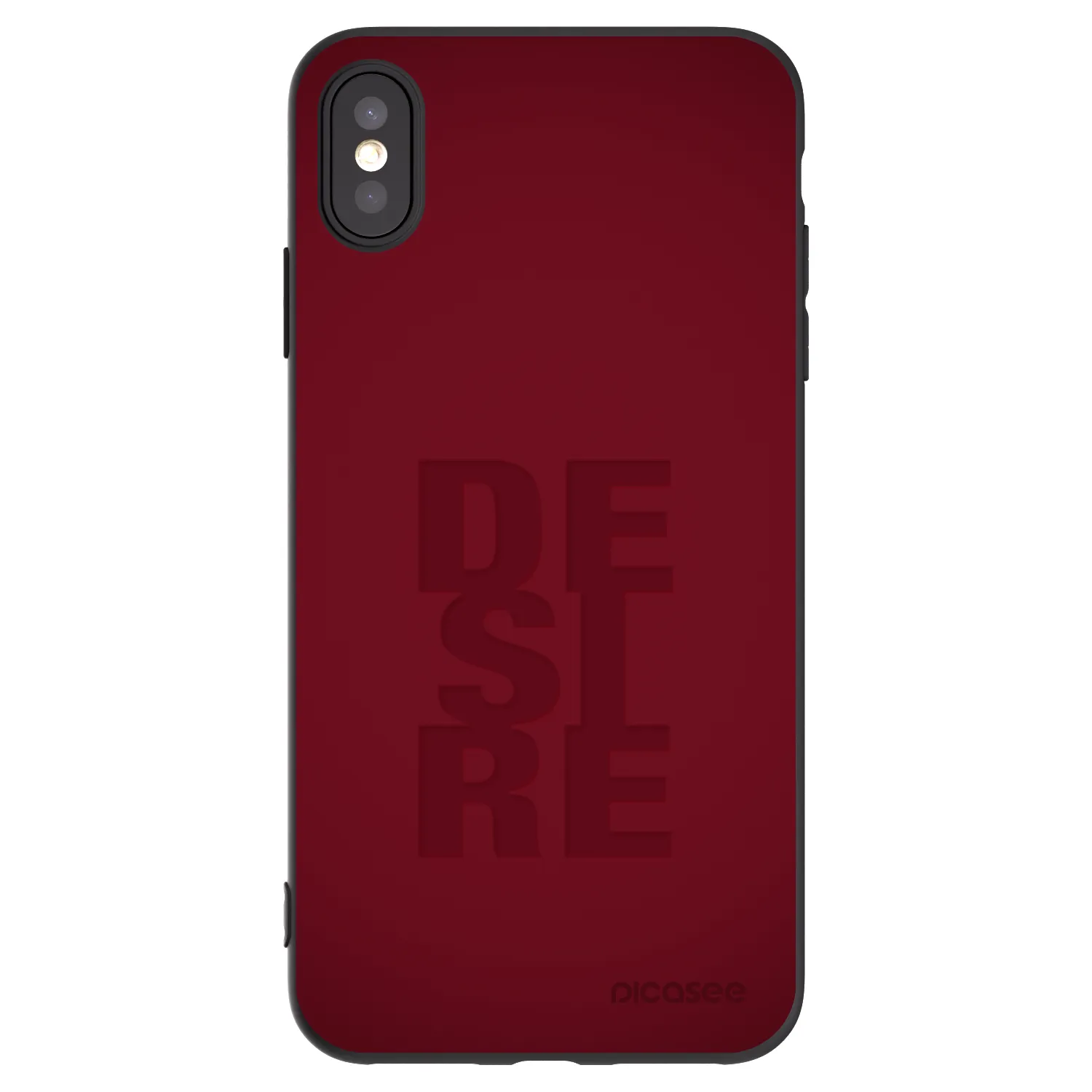 Picasee silikónový čierny obal pre Apple iPhone XS Max - Desire