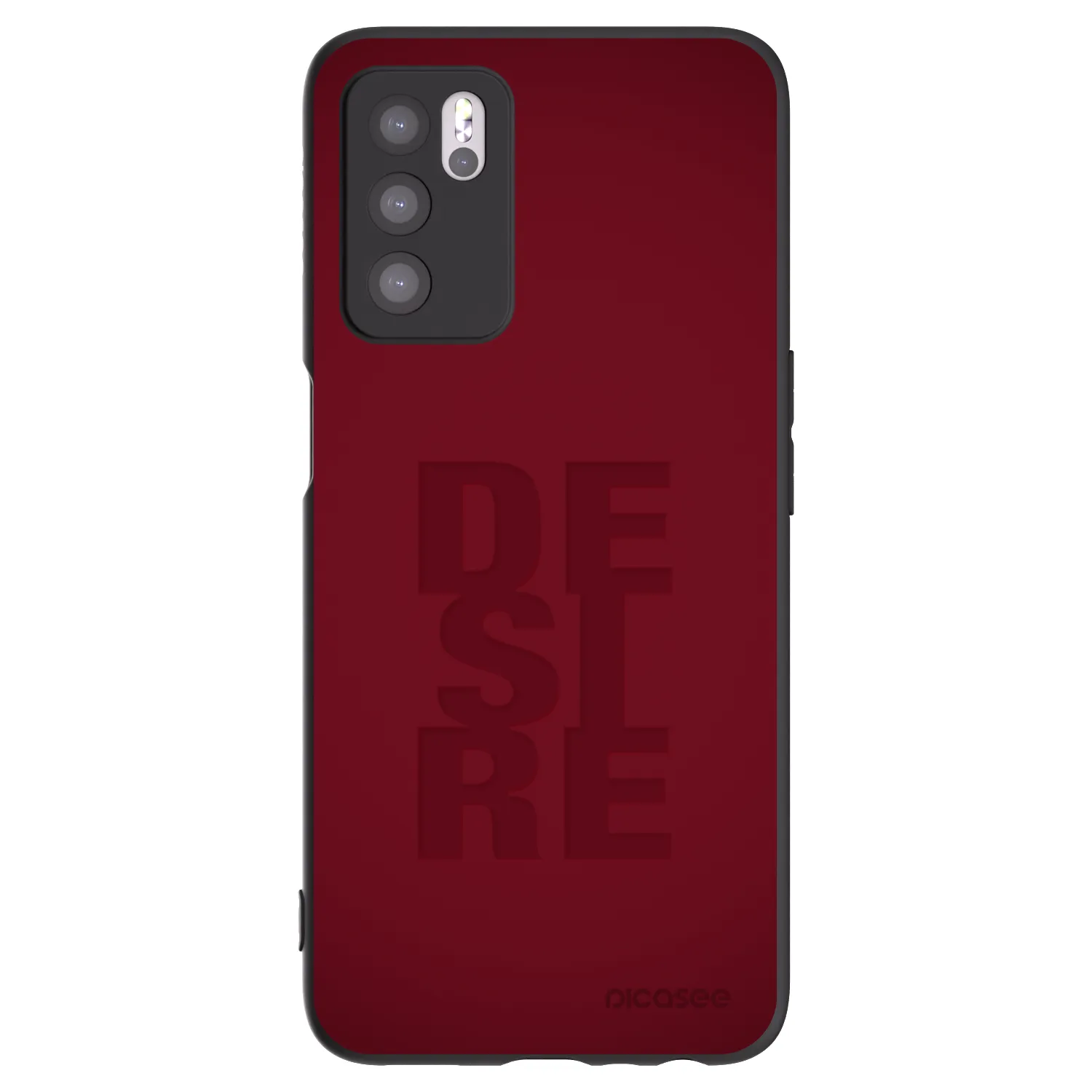 Picasee silikónový čierny obal pre OPPO A16s - Desire