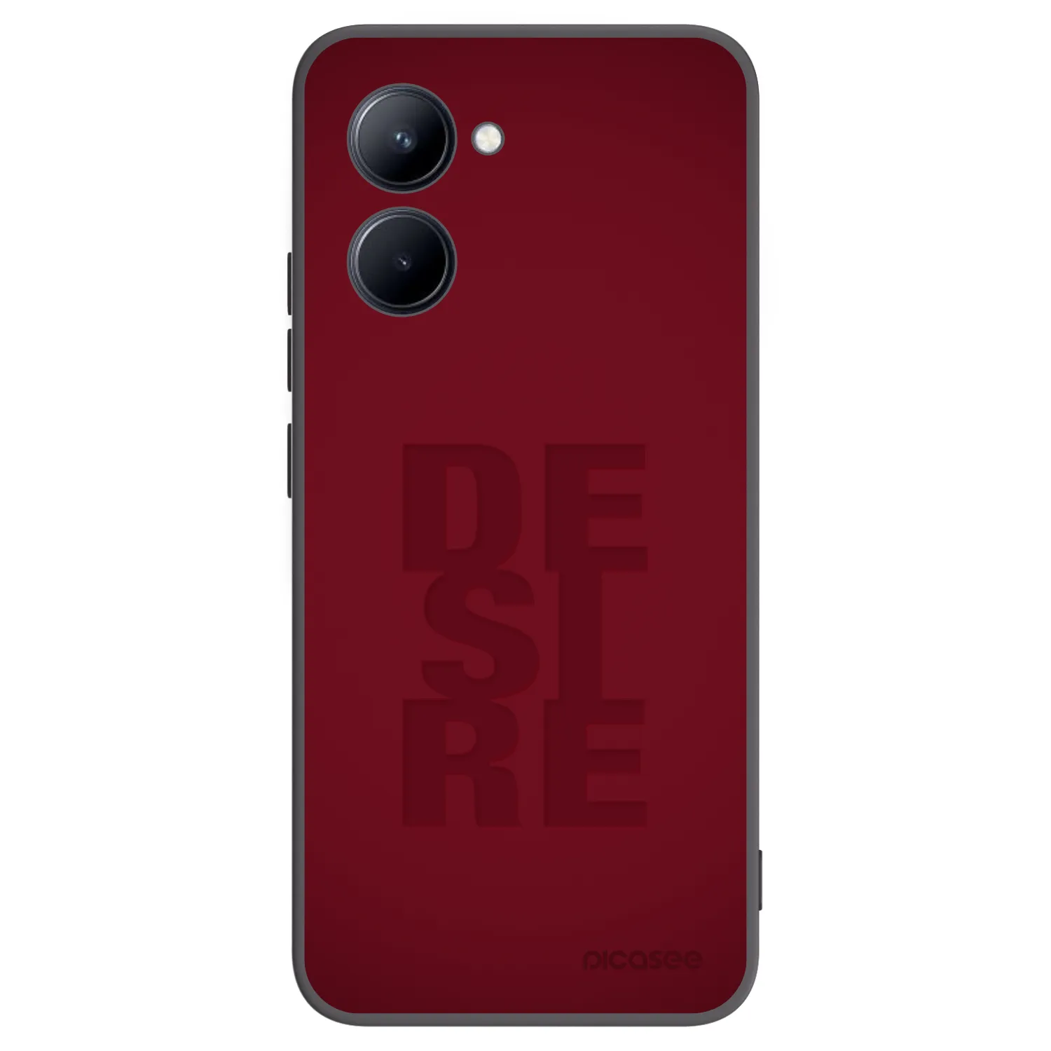 Picasee silikónový čierny obal pre Realme C33 (2023) - Desire