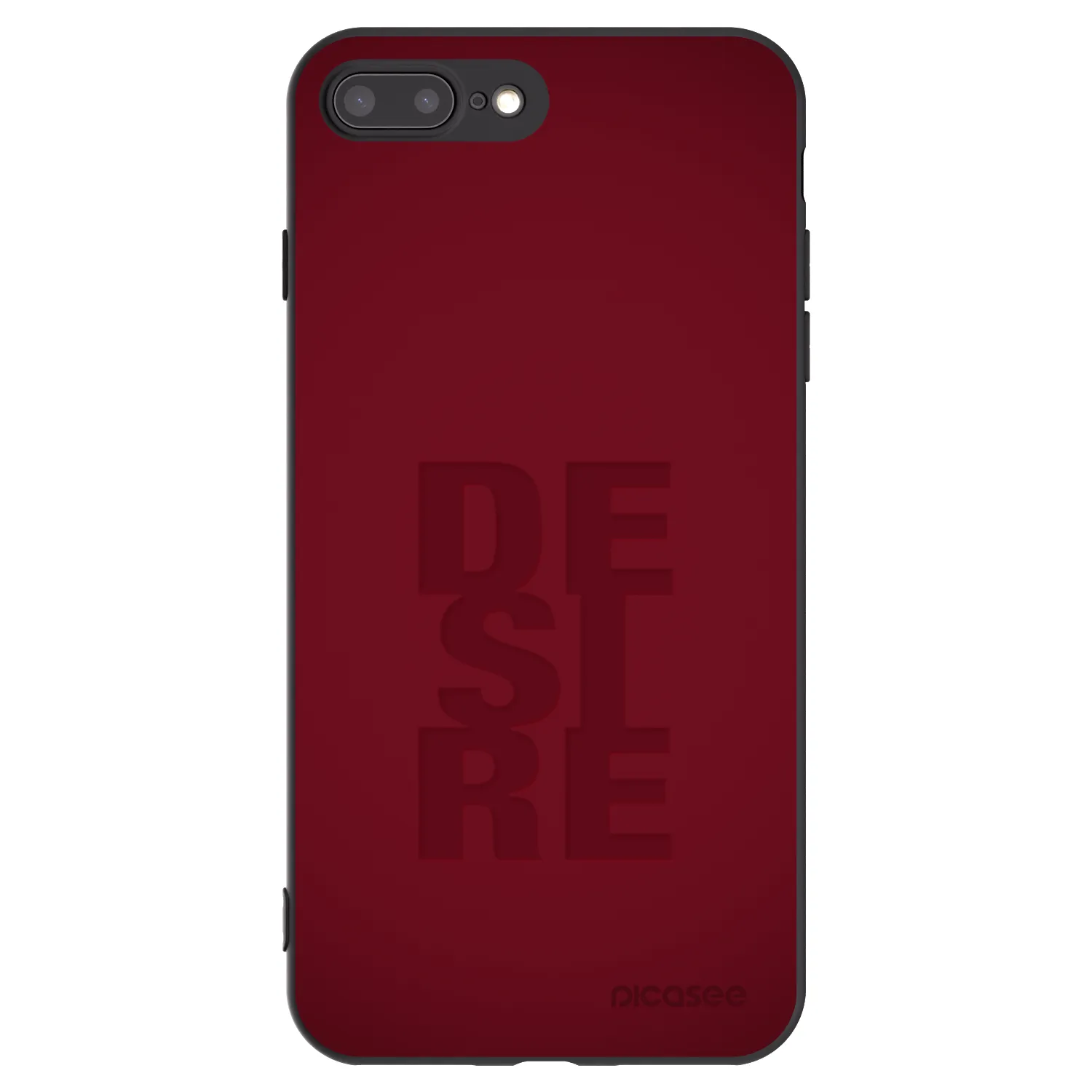 Picasee silikónový čierny obal pre Apple iPhone 7 Plus - Desire