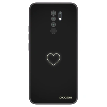 Picasee silikónový čierny obal pre Xiaomi Redmi 9 - Heart