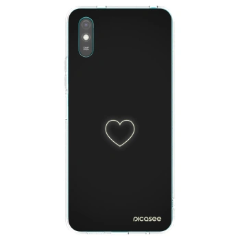 Picasee silikónový prehľadný obal pre Xiaomi Redmi 9A - Heart