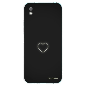 Picasee silikónový čierny obal pre Xiaomi Redmi 9A - Heart