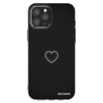 Picasee silikónový prehľadný obal pre Apple iPhone 12 Pro Max - Heart