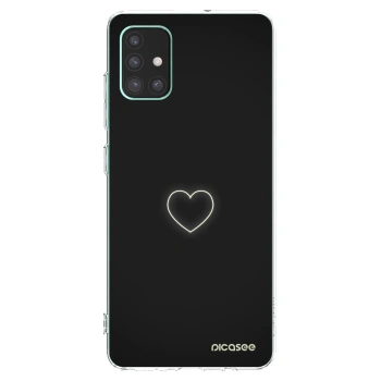Picasee silikónový prehľadný obal pre Samsung Galaxy M51 M515F - Heart