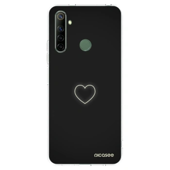 Picasee silikónový prehľadný obal pre Realme 6i - Heart