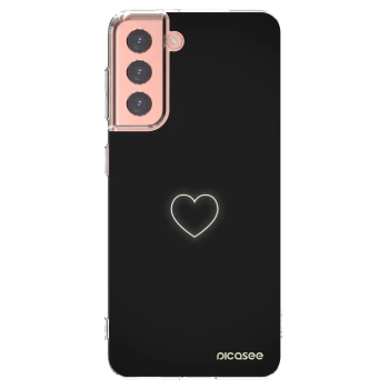 Picasee silikónový prehľadný obal pre Samsung Galaxy S21 5G G991B - Heart