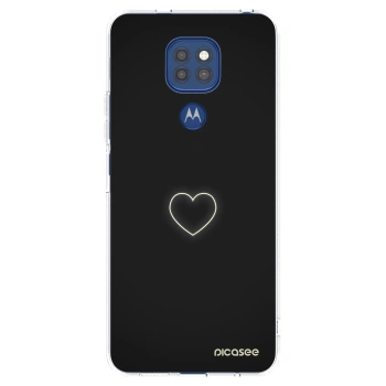 Picasee silikónový prehľadný obal pre Motorola Moto G9 Play - Heart