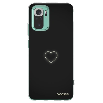 Picasee silikónový prehľadný obal pre Xiaomi Redmi Note 10 Pro - Heart