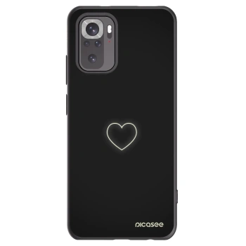 Picasee silikónový čierny obal pre Xiaomi Redmi Note 10S - Heart