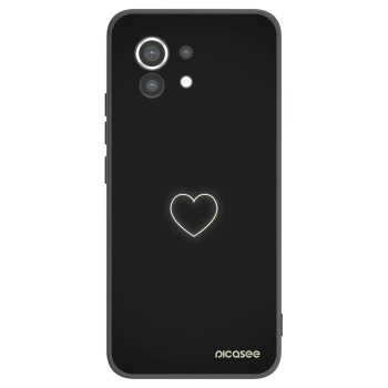 Picasee silikónový čierny obal pre Xiaomi Mi 11 - Heart